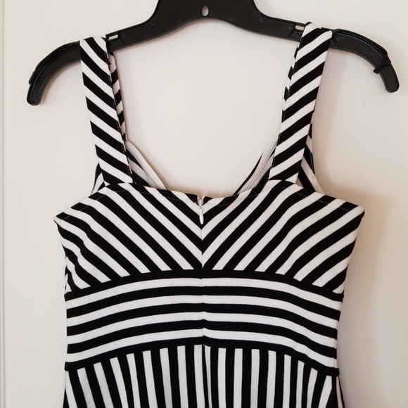 NEW Maison Jules Striped Dress - B&W, XS - Picture 4 of 4